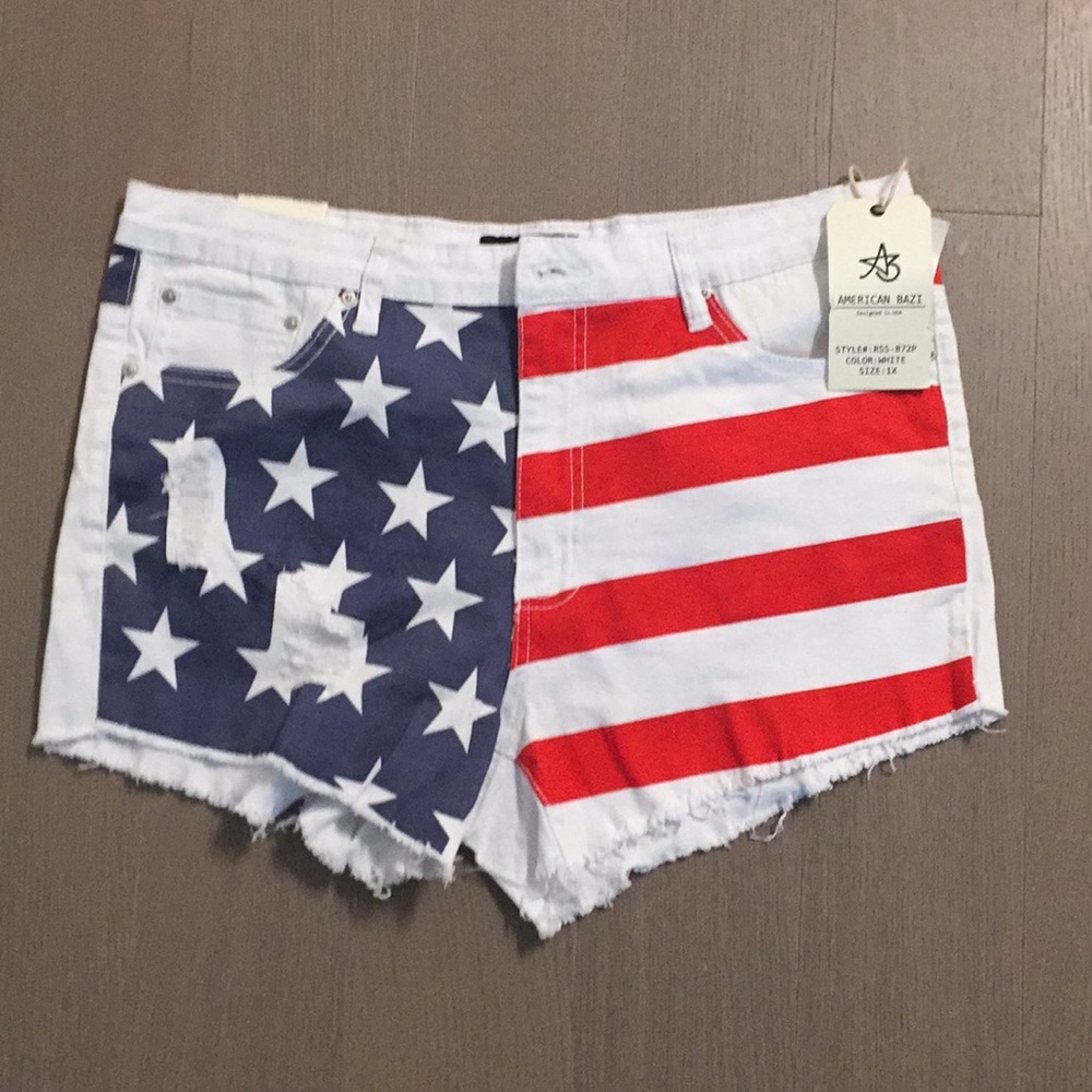 NWT American Flag Shorts